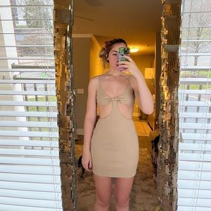 Fitted Cut-Out Dress